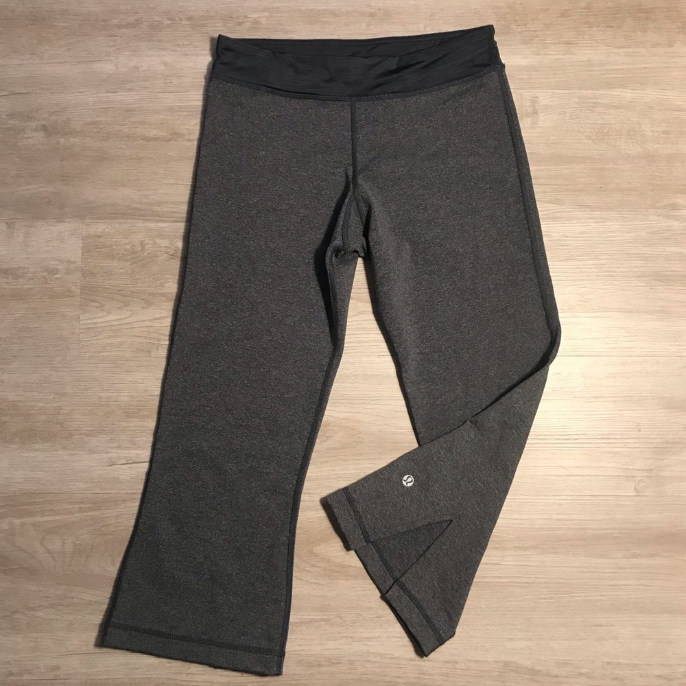 Grey Lululemon Crops
